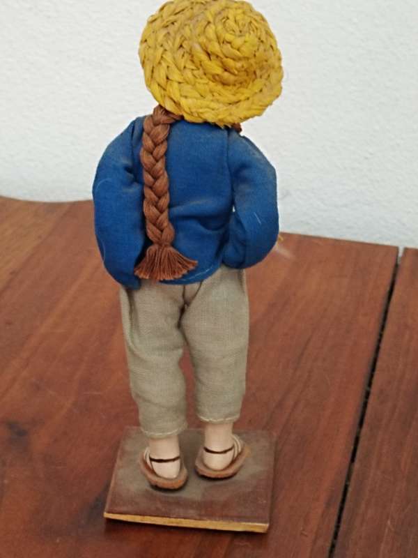 Vintage Folk Art Doll: