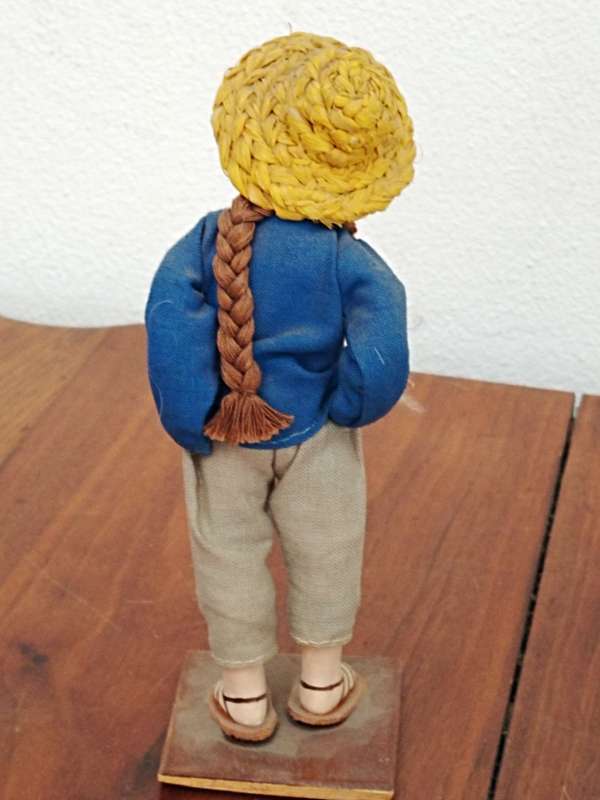 Vintage Folk Art Doll: