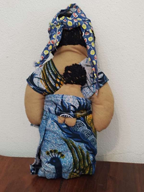 Vintage Folk Art Doll: With baby