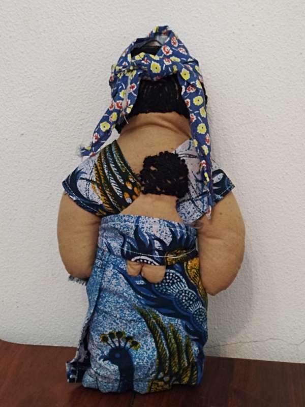 Vintage Folk Art Doll: With baby