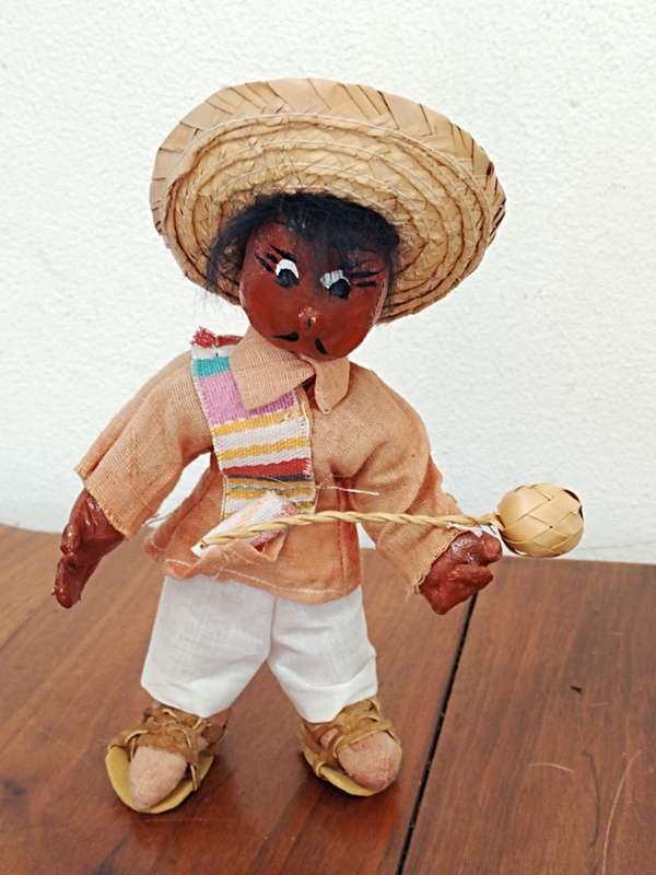Vintage Folk Art Doll:
