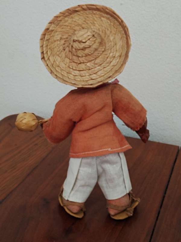 Vintage Folk Art Doll: