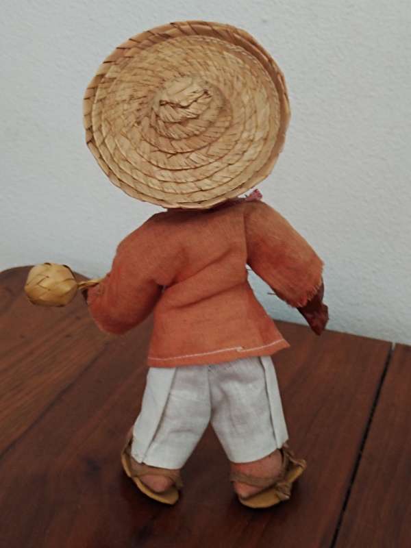 Vintage Folk Art Doll: