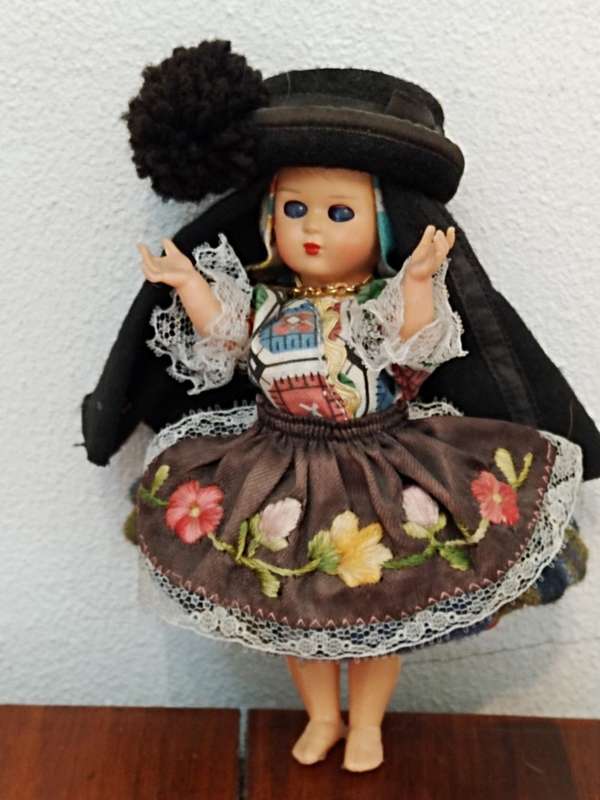 Vintage Folk Art Doll: Portugal Doll