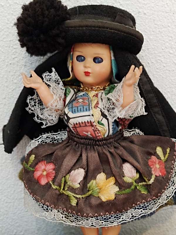 Vintage Folk Art Doll: Portugal Doll