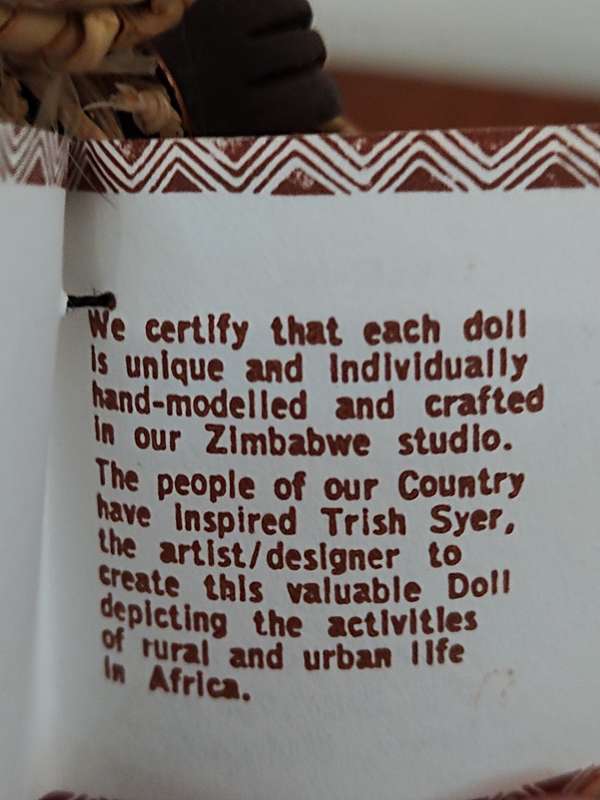 Vintage Folk Art Doll: Dolls of Zimbabwe