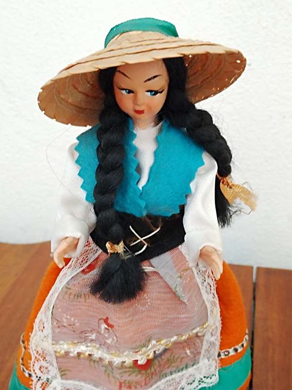 Vintage Folk Art Doll: