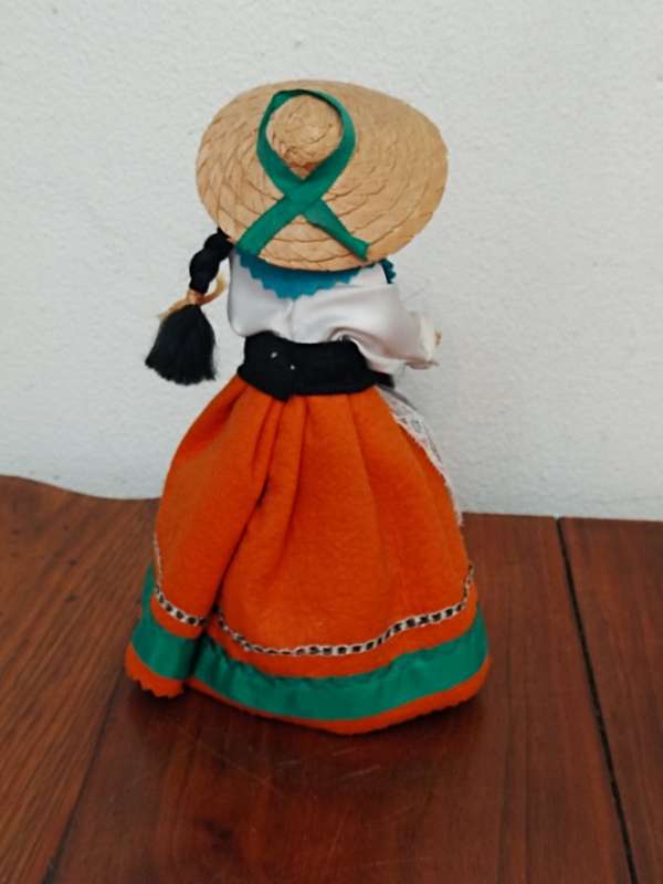 Vintage Folk Art Doll: