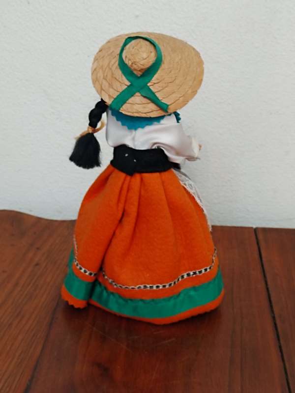 Vintage Folk Art Doll: