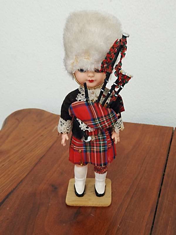 Vintage Folk Art Doll: Scottish