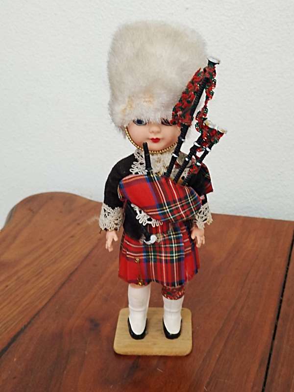 Vintage Folk Art Doll: Scottish