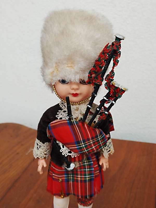 Vintage Folk Art Doll: Scottish