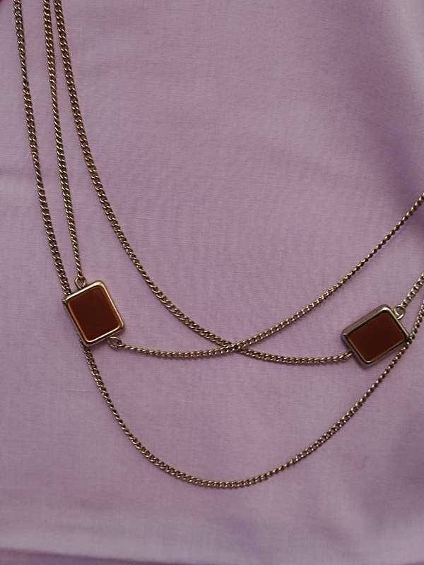 Retro Gold Tone Necklace