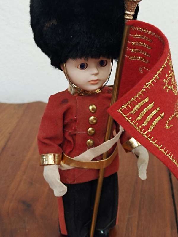 Vintage Folk Art Doll: England Queens Guard