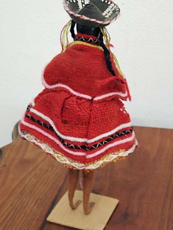 Vintage Folk Art Doll: South America