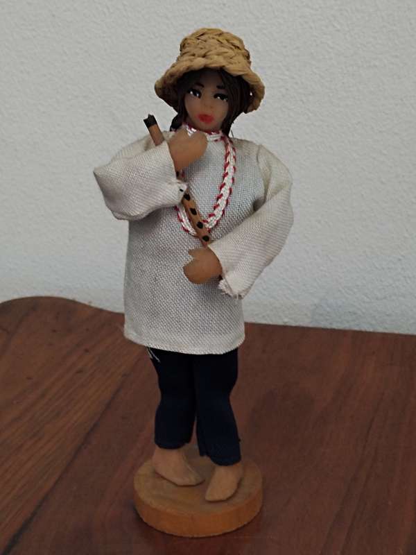 Vintage Folk Art Doll: Made in Israel