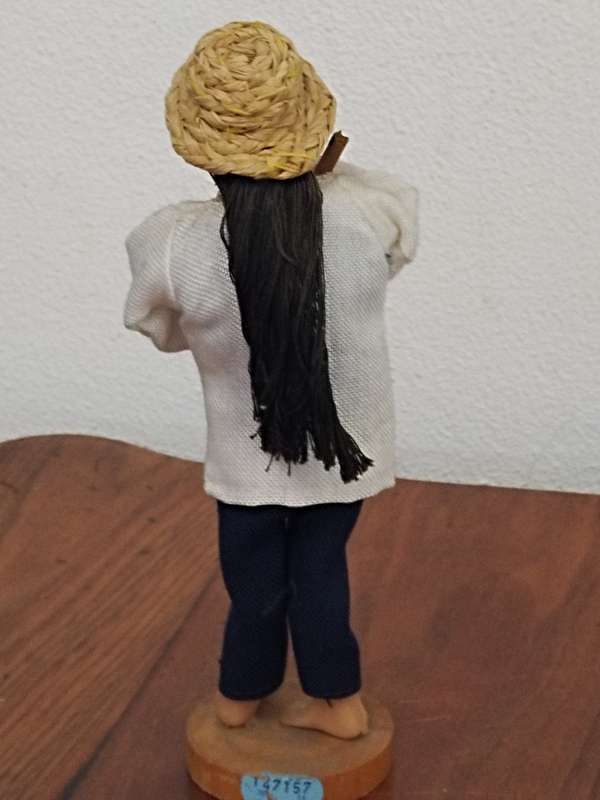 Vintage Folk Art Doll: Made in Israel