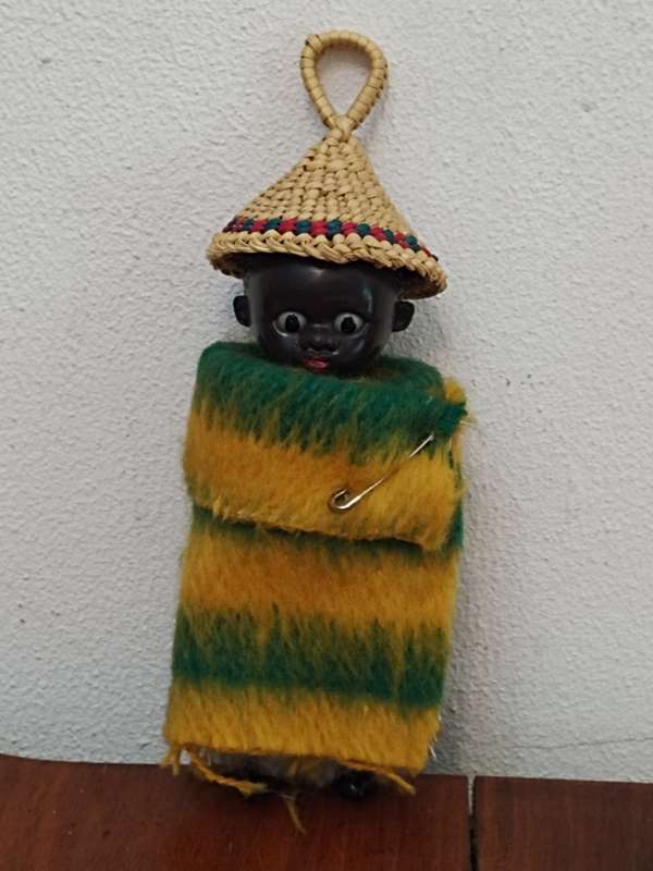 Vintage Folk Art Doll: Lesotho