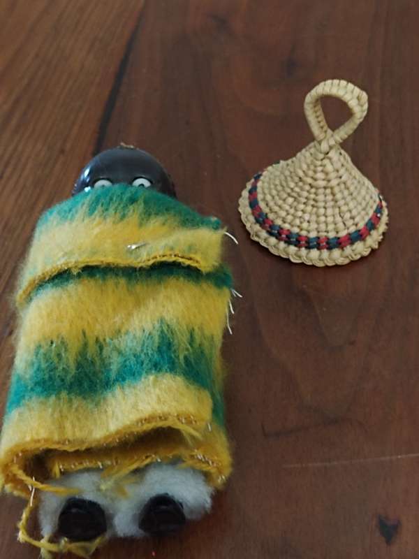 Vintage Folk Art Doll: Lesotho