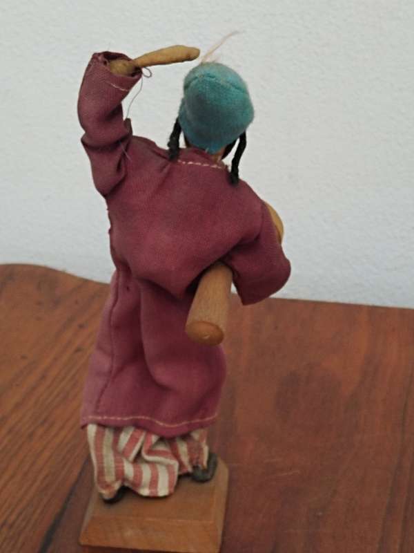 Vintage Folk Art Doll: Made in Israel