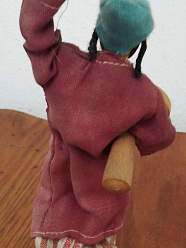 Vintage Folk Art Doll: Made in Israel