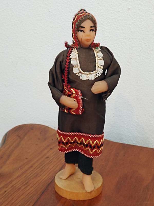 Vintage Folk Art Doll: