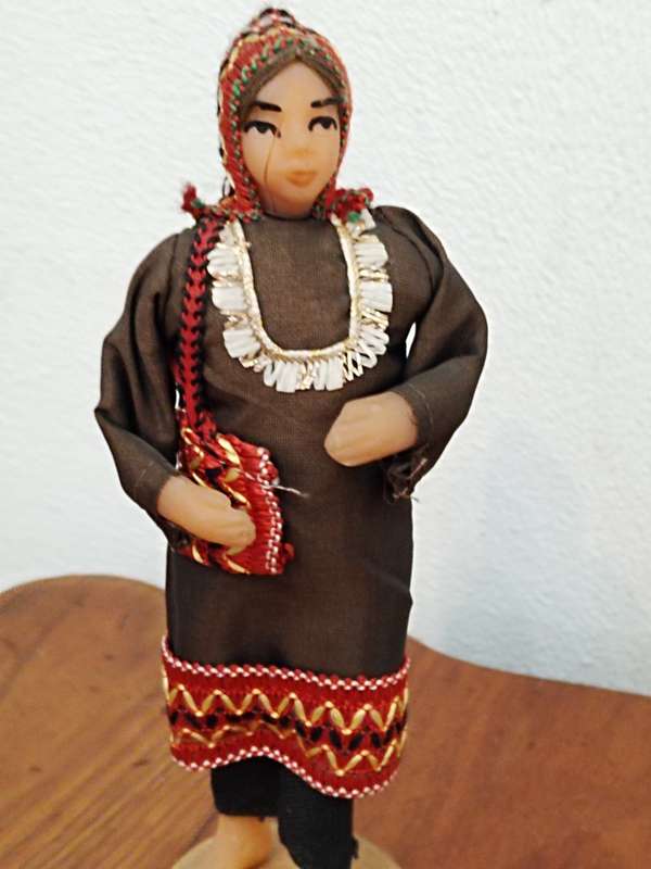 Vintage Folk Art Doll: