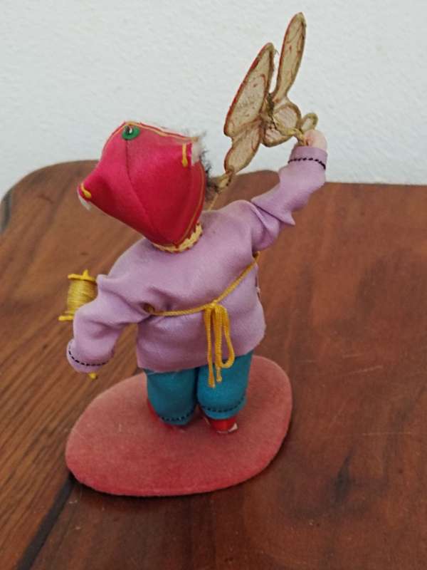 Vintage Folk Art Doll: Chinese