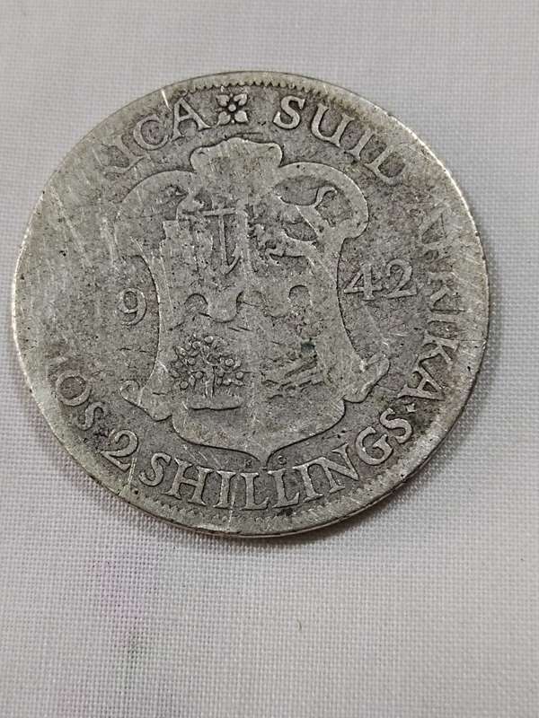 1942 2 Shillings Suid Afrika