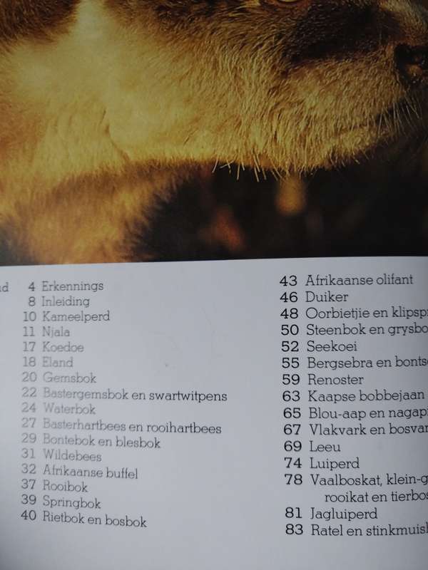 Wilde Diere van Suid Afrika