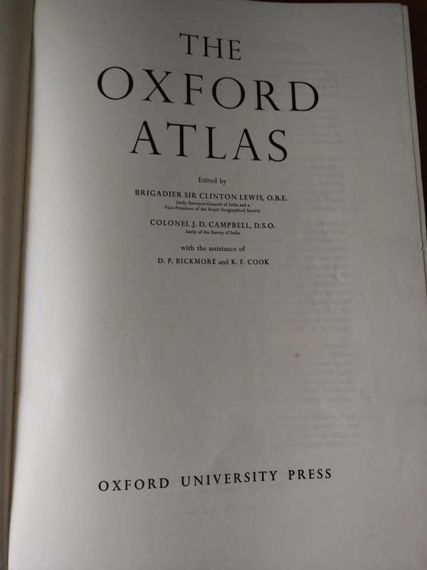 The Oxford Atlas 1970 Book