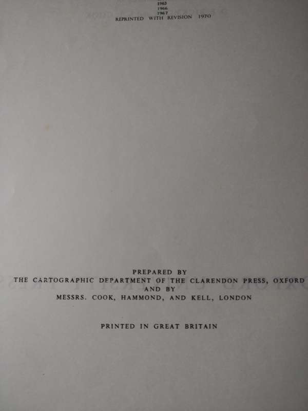The Oxford Atlas 1970 Book