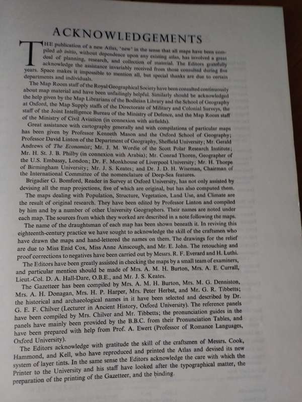 The Oxford Atlas 1970 Book