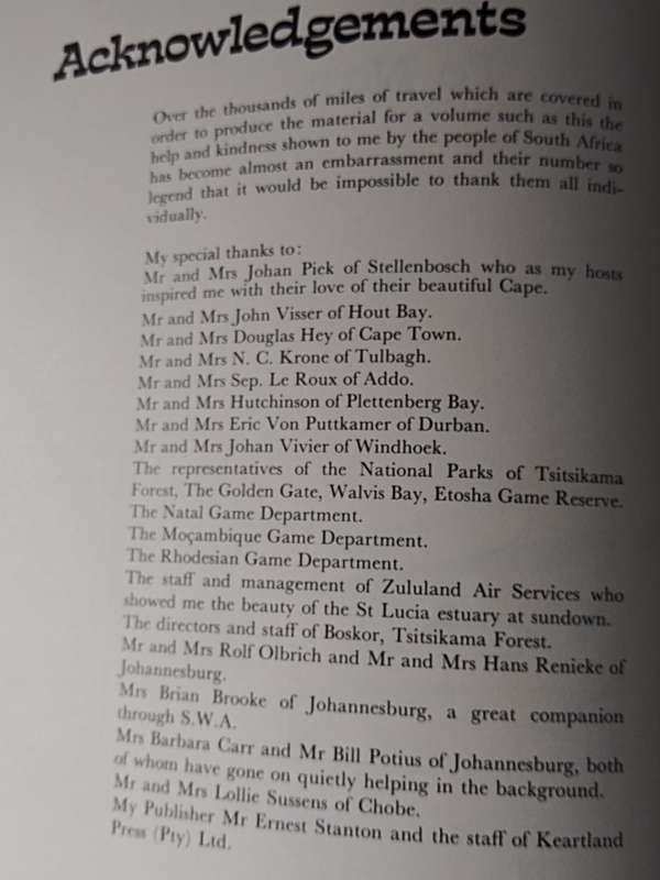 Zambezi South circa 1970 book