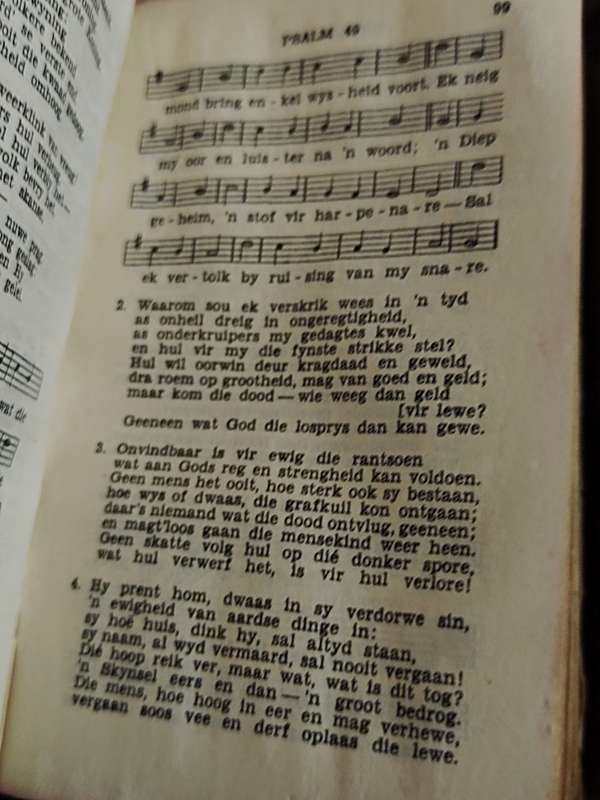 Psalms en Gesange. Kerk boek van die Nederduitsch Hervormde Kerk van Afrika