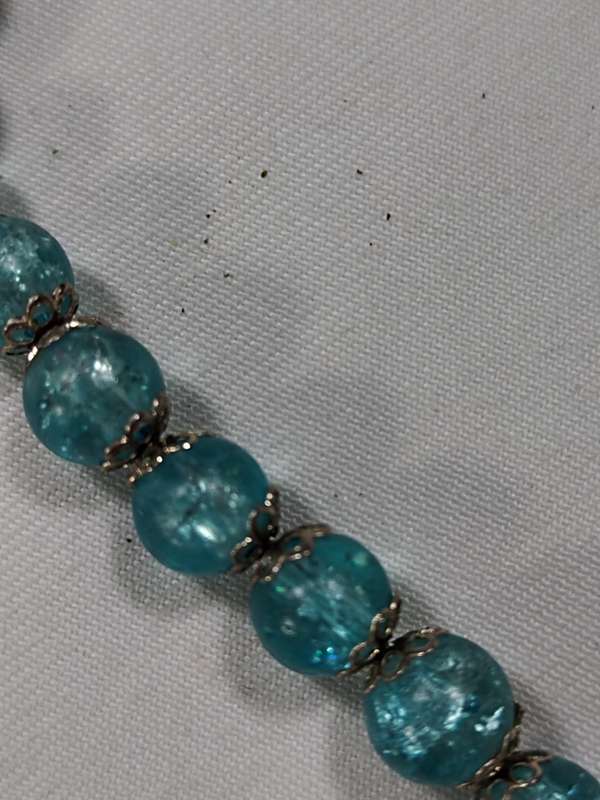 Blue Murano style necklace