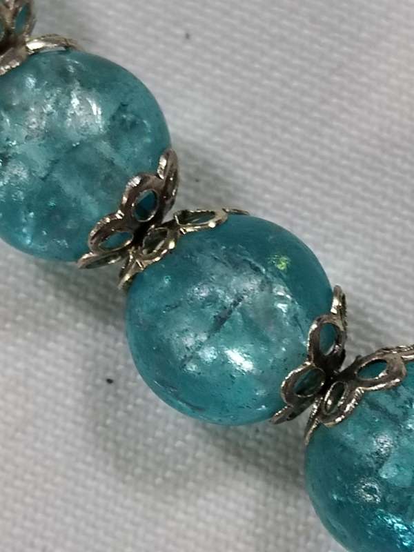 Blue Murano style necklace
