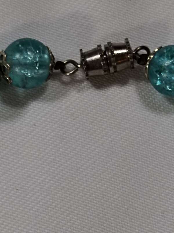 Blue Murano style necklace