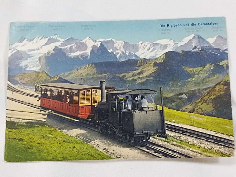 Die Rigibahn und die Berneralpen postcard