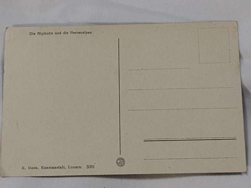 Die Rigibahn und die Berneralpen postcard