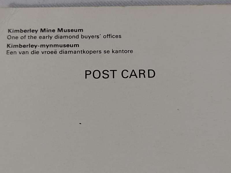 Kimerberley Mine Museum postcard