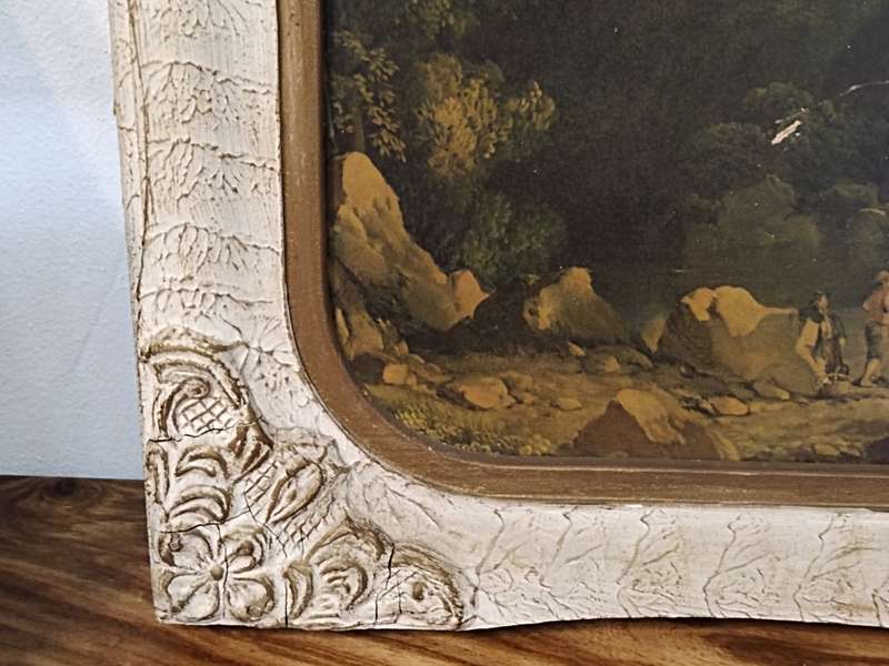 Vintage frame with print