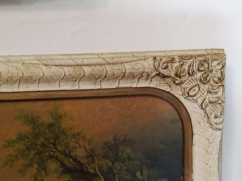 Vintage frame with print