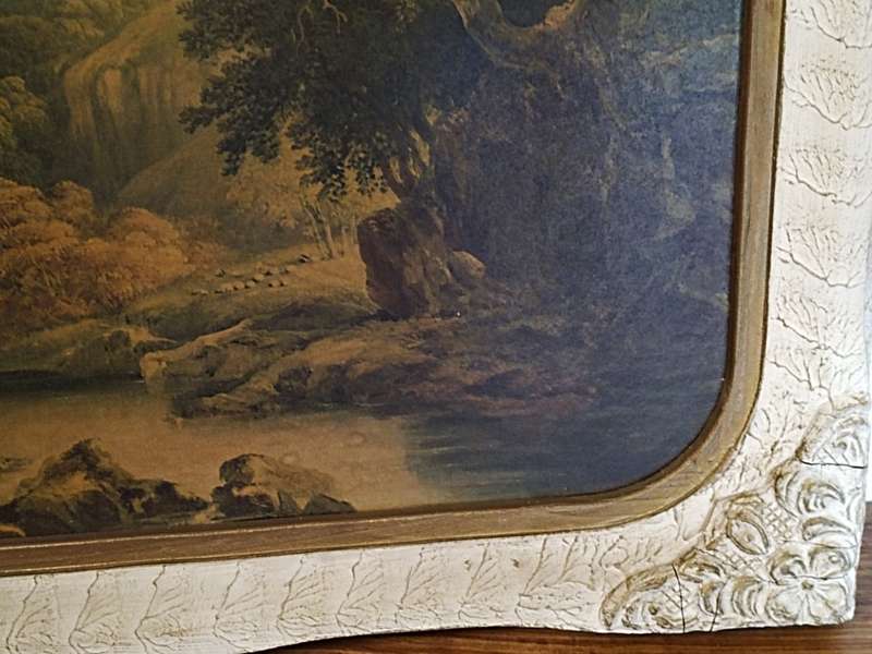 Vintage frame with print