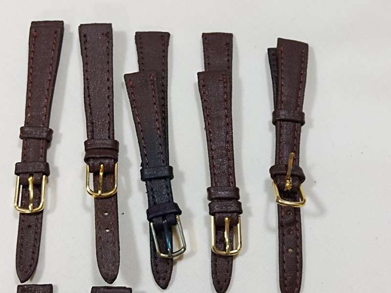 Ladies x10 Brown leather straps