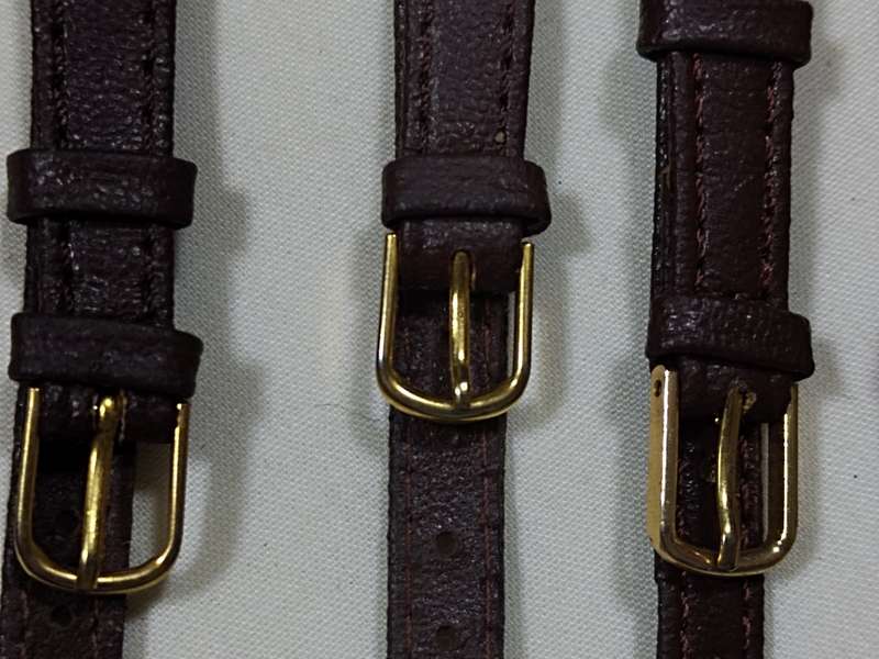 Ladies x10 Brown leather straps
