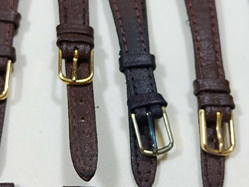Ladies x10 Brown leather straps