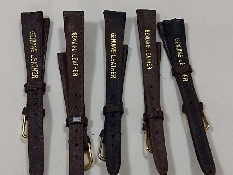 Ladies x10 Brown leather straps