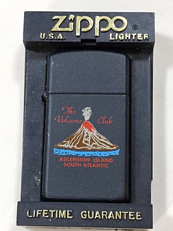 The Volcano club Zippo lighter