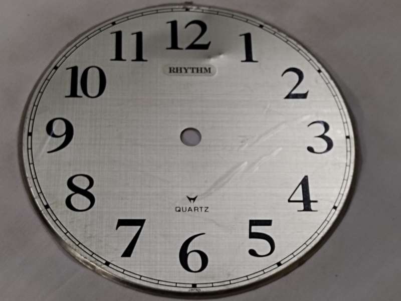 Vintage Rhythm Quartz clock dial